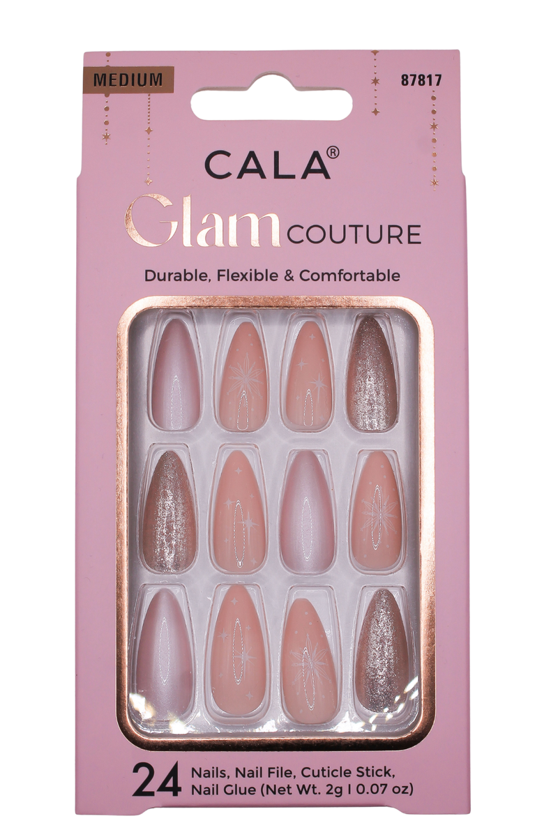 GLITTER STARS PRESS ON NAILS