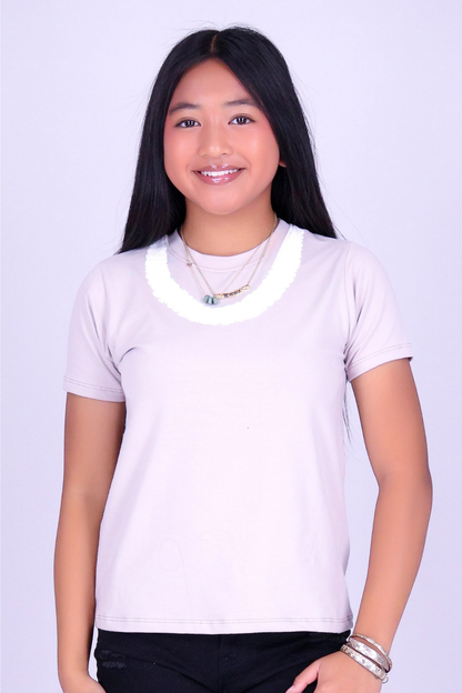 PIKAKE ROPE OVERSIZED LEI TEE | KIDS SIZE 2-16