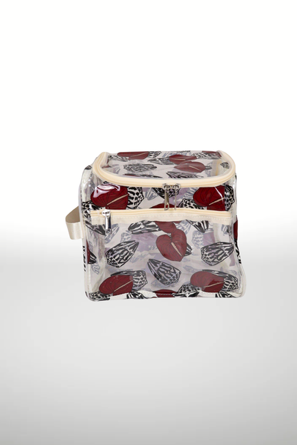 TAYA TOILETRY BAG - ANTHURIUM SHELL