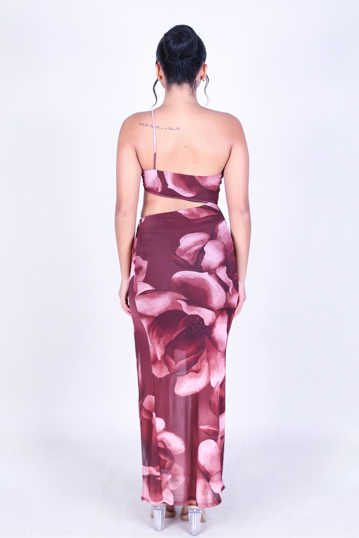 MIDNIGHT PETALS MAXI DRESS