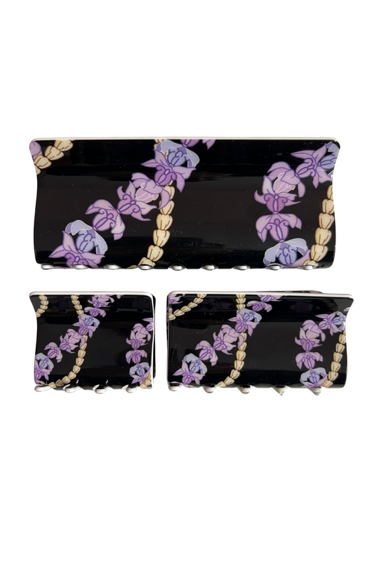 CROWN FLOWER CLAW CLIP