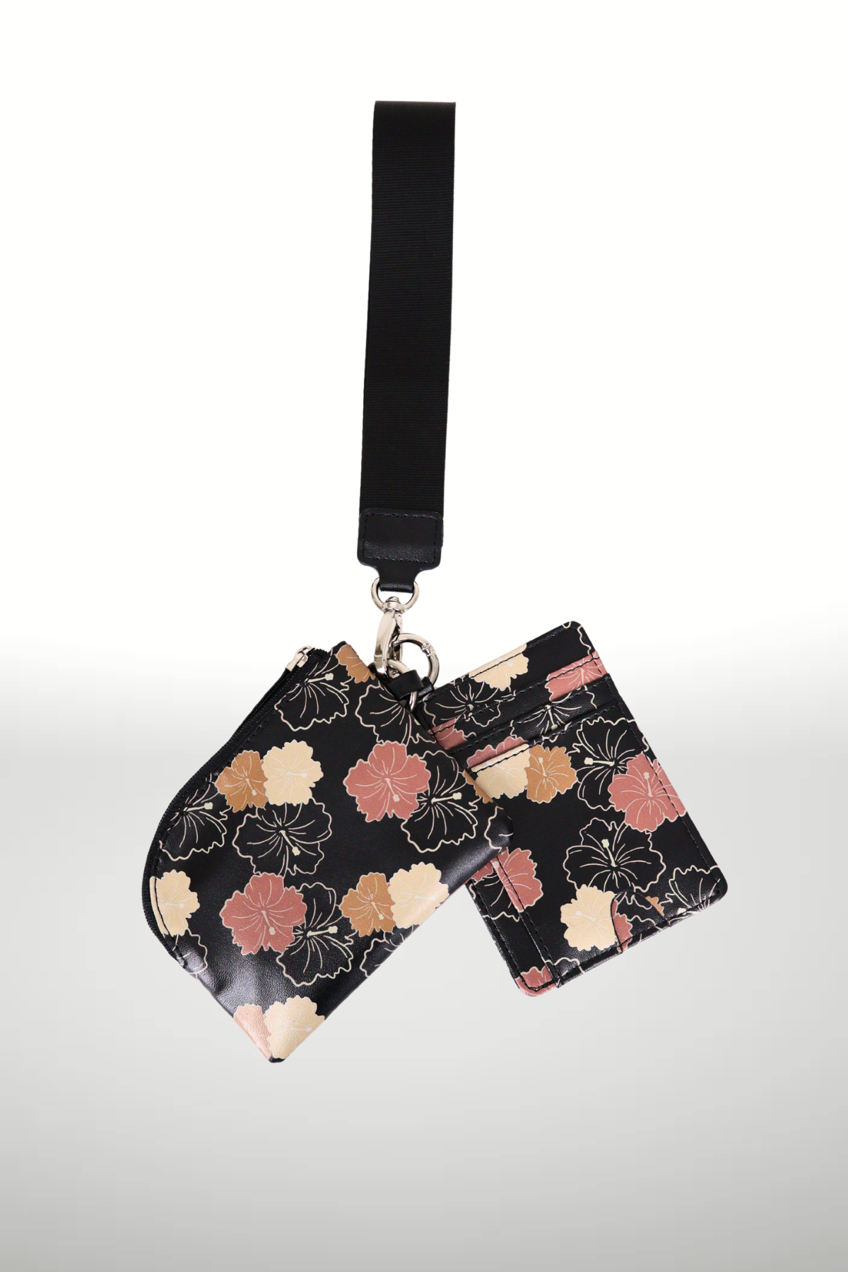 MULTI HIBISCUS POUCH KEYCHAIN