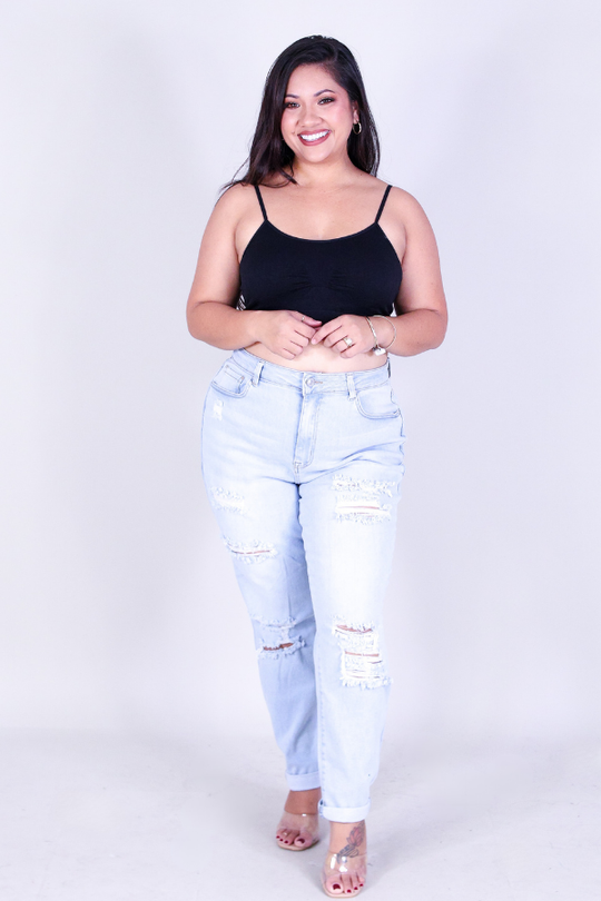 WEEKEND RISE MOM JEANS