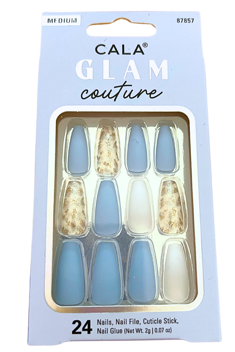 Jeans Warehouse Hawaii - PRESS ON NAILS - BABY BLUE PRESS ON NAILS | By CALA PRODUCTS
