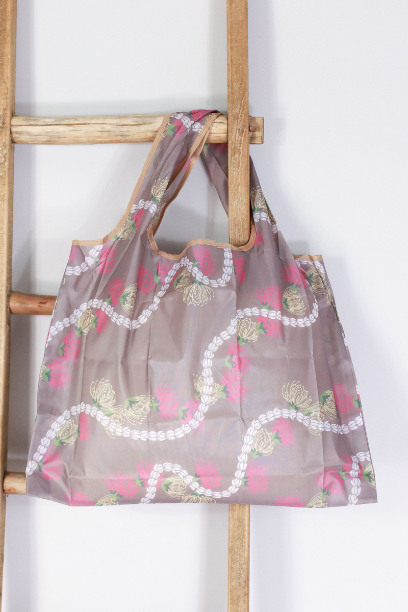Jeans Warehouse Hawaii - TOTES - OHIA LEHUA FOLDABLE BAG | By GREENWELL PROMOTIONS LTD
