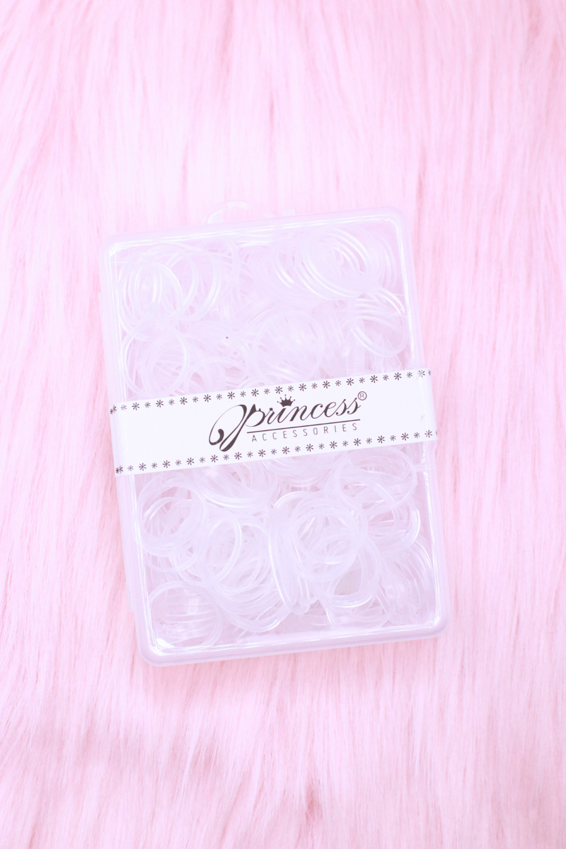 Jeans Warehouse Hawaii - PONYTAIL HOLDERS - 500 PCS CLEAR ELASTIC HAIR TIES | By AMERICAN (GGC) ACCESSORY