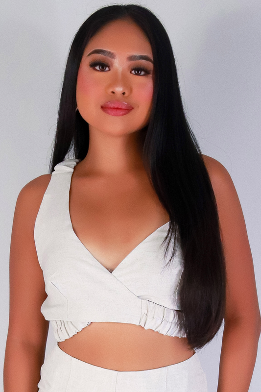 Jeans Warehouse Hawaii - MATCHING SEPARATES - TWIST & TELL CROP TOP | By PAPERMOON/ B_ENVIED