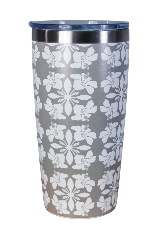 HIBISCUS QUILT TUMBLER