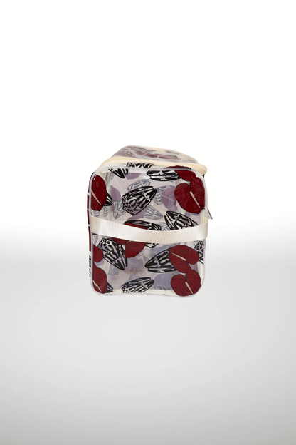 TAYA TOILETRY BAG - ANTHURIUM SHELL