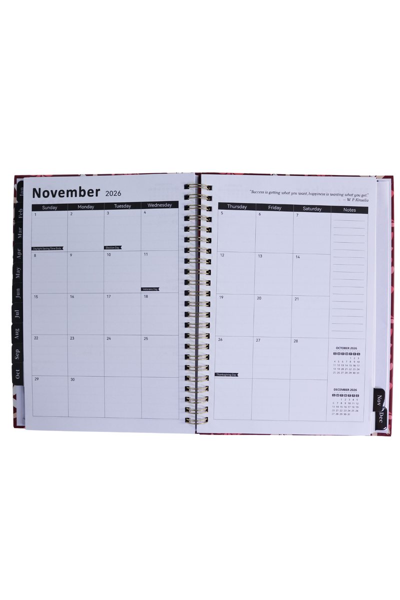PLUMERIA TIARE SPIRAL PLANNER