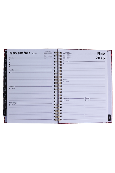 PLUMERIA TIARE SPIRAL PLANNER
