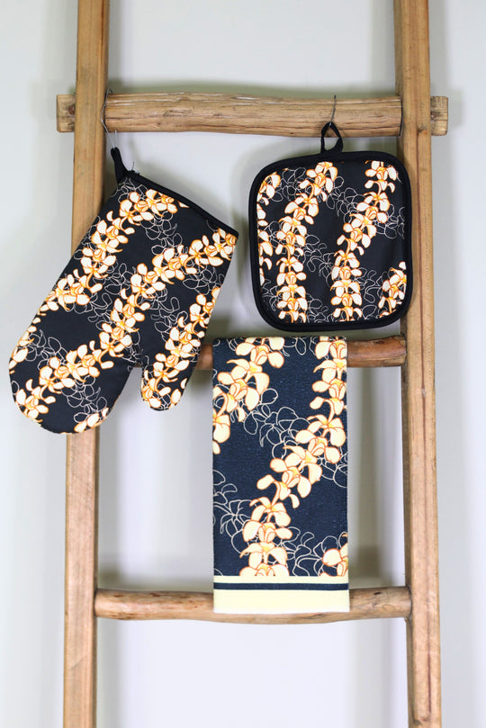 PLUMERIA OVEN MITT SET