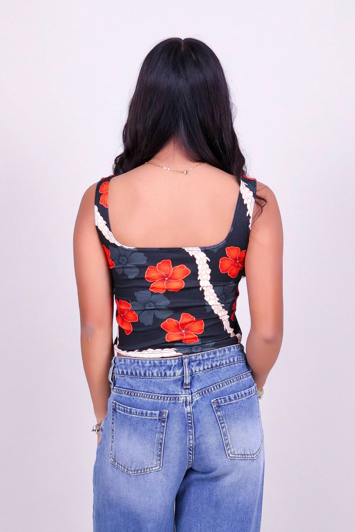HAU PIKAKE SQUARE NECK TOP | KIDS SIZE 2-16