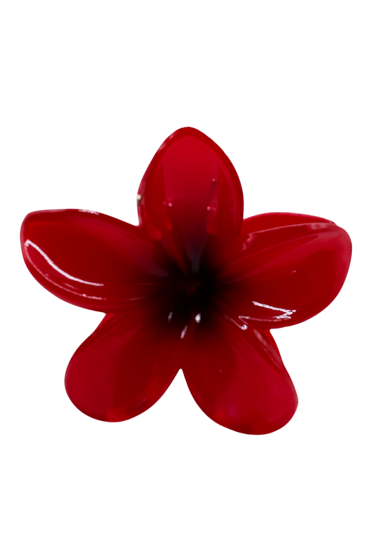 RUBY BLOOM PLUMERIA CLAW CLIP