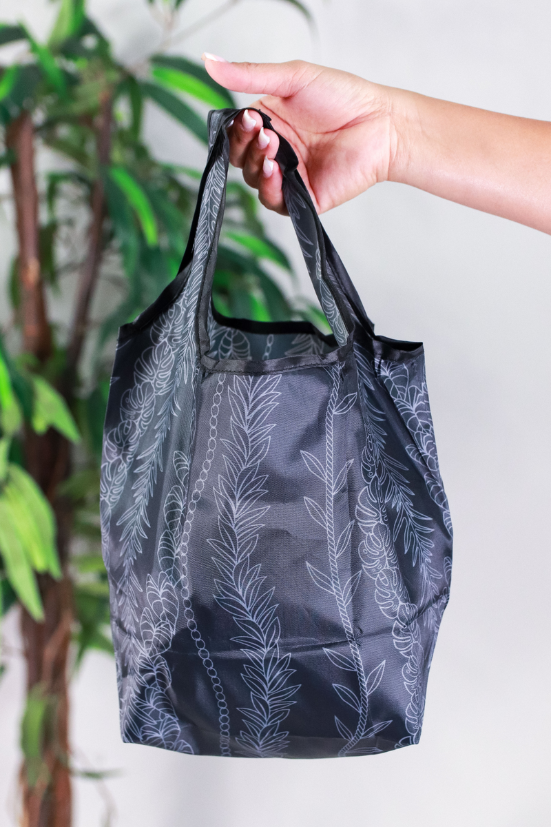 Jeans Warehouse Hawaii - TOTES - MINI LEAF OUTLINE FOLDABLE REUSABLE BAG | By GREENWELL PROMOTIONS LTD