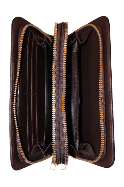 DOUBLE ZIP WALLET/WRISTLET