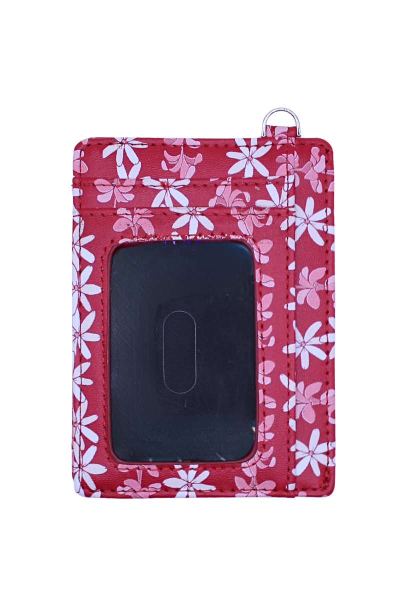 Jeans Warehouse Hawaii - WALLETS/COIN/CARD CASE - PLUMERIA TIARE CARD WALLET | By GREENWELL PROMOTIONS LTD