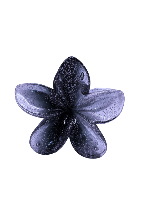 GLITTER PLUMERIA CLAW CLIP