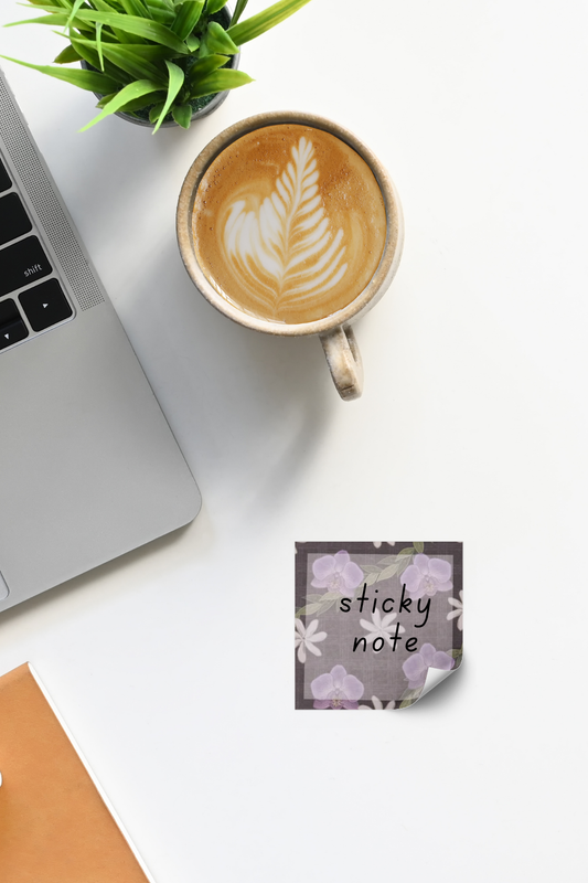 ORCHID STICKY NOTE PAD