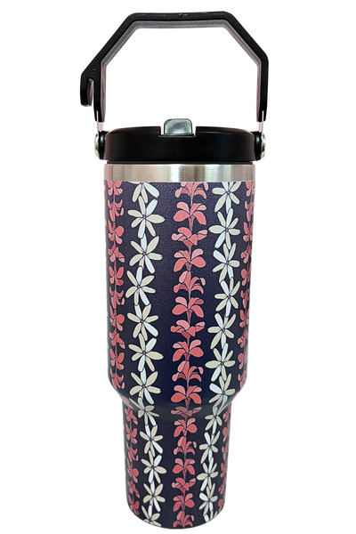 Jeans Warehouse Hawaii - MISC ACCESSORY - PLUMERIA & TIARE TUMBLER | By GREENWELL PROMOTIONS LTD