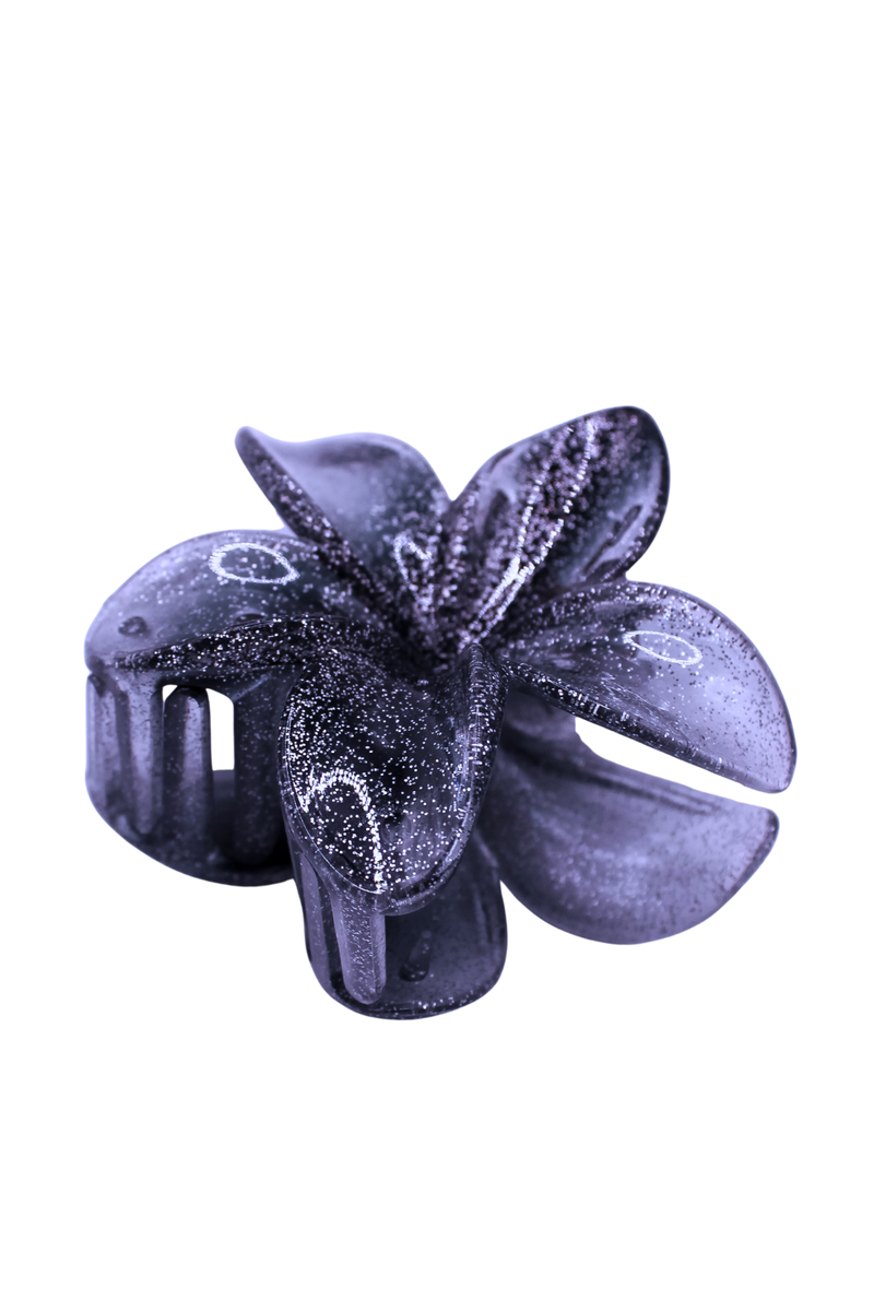 GLITTER PLUMERIA CLAW CLIP