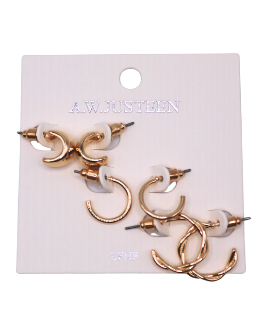 HALF-MOON ESSENTIAL EARRINGS SET