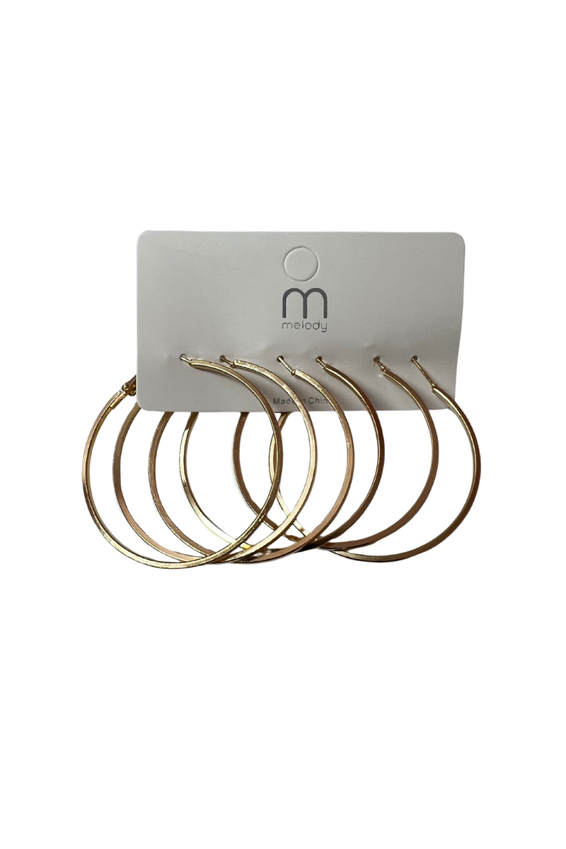 Jeans Warehouse Hawaii - BASIC HOOPS - THE GOLDEN SET HOOPS | By JOIA TRADING