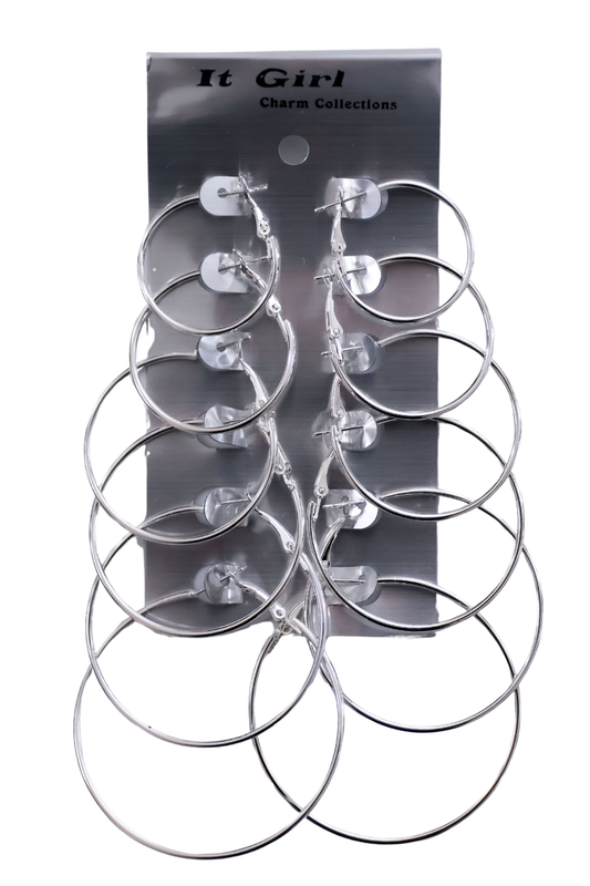 MULTI SIZED HOOP EARRINGS