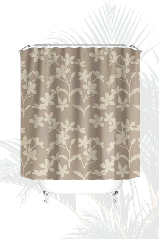 JASMINE GARDENIA SHOWER CURTAIN