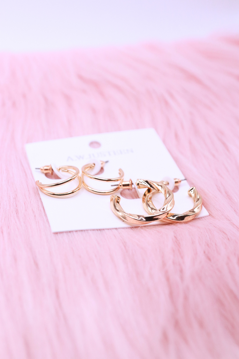 Jeans Warehouse Hawaii - BASIC HOOPS - 2 PAIR HOOPS | By PRINCE CO