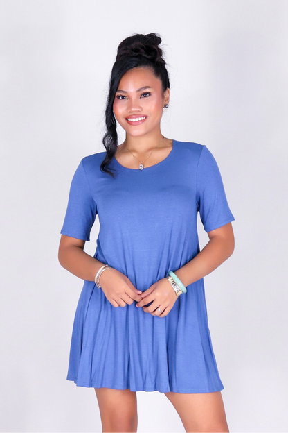 MEADOW SWAY TRAPEZE DRESS