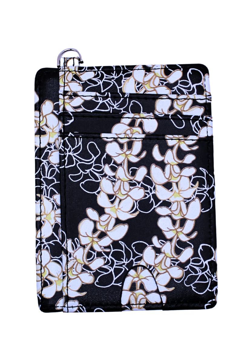 Jeans Warehouse Hawaii - WALLETS/COIN/CARD CASE - PLUMERIA CARD WALLET | By GREENWELL PROMOTIONS LTD