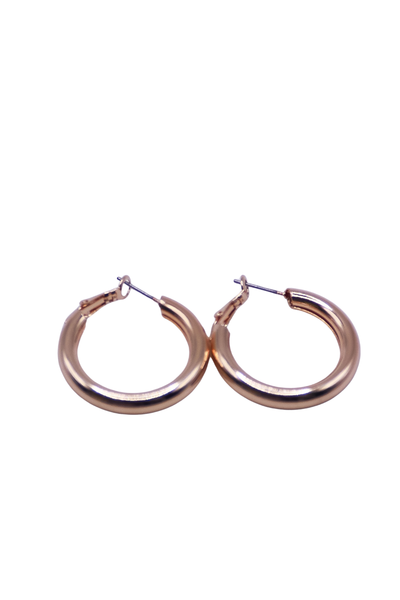 FULL CIRCLE CHUNKY HOOP EARRINGS