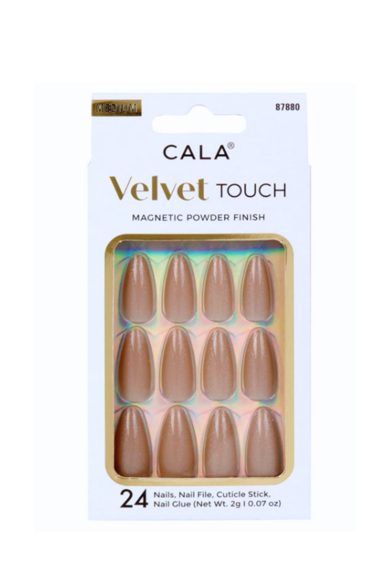 Jeans Warehouse Hawaii - PRESS ON NAILS - VELVET NUDE CAT EYE NAILS | By CALA PRODUCTS