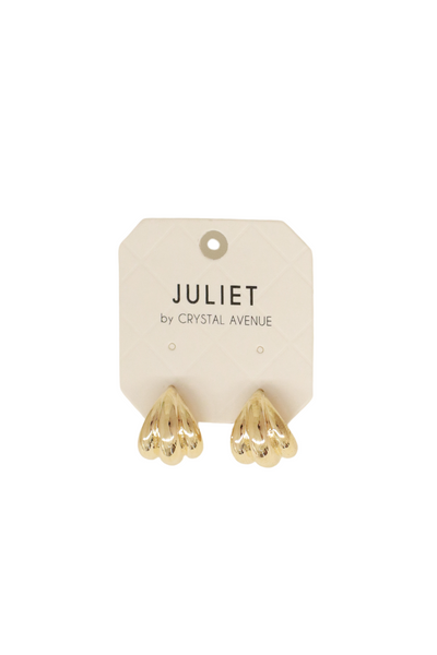 Jeans Warehouse Hawaii - MULTI ON CARD - PLEATED EARRINGS | By RM MANUFACTURING