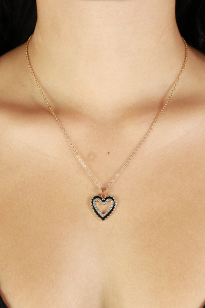 Jeans Warehouse Hawaii - NECKLACE SHORT PENDANT - HEART NECKLACE | By RJ IMPORTS