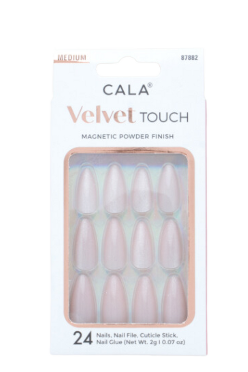 Jeans Warehouse Hawaii - PRESS ON NAILS - VELVET PINK CAT EYE NAILS | By CALA PRODUCTS