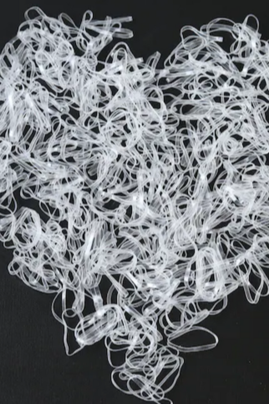 SMALL CLEAR ELASTIC HAIR TIES