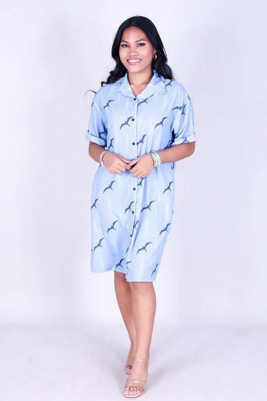 IWA MOON BUTTON DOWN DRESS