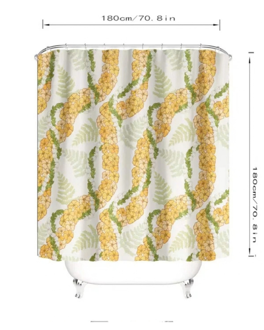 PUAKENIKENI FERN SHOWER CURTAIN