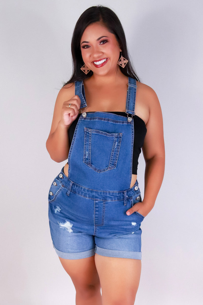 Jeans Warehouse Hawaii - PLUS DENIM SHORTALLS - WEEKEND DENIM SHORTALL | By WAX JEAN