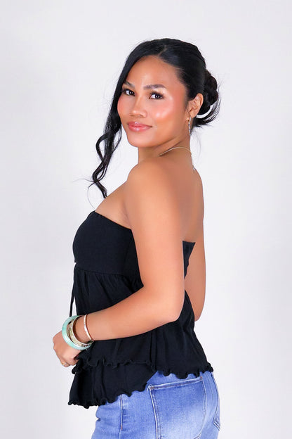 YOU LOVE ME HALTER TUBE TOP