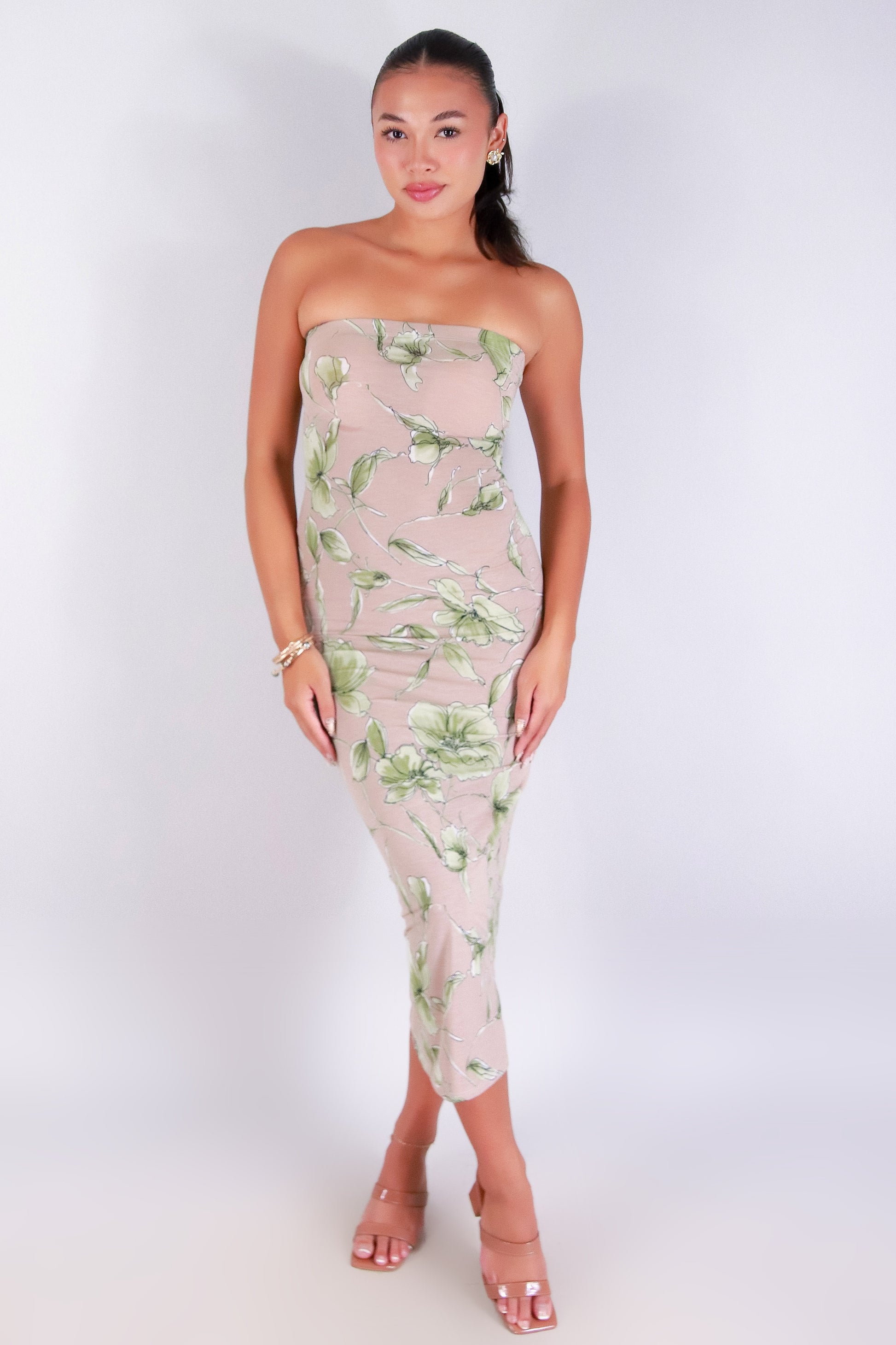 Jeans Warehouse Hawaii - TUBE LONG PRINT DRESSES - WILDFLOWER GLOW TUBE DRESS | By PAPERMOON/ B_ENVIED