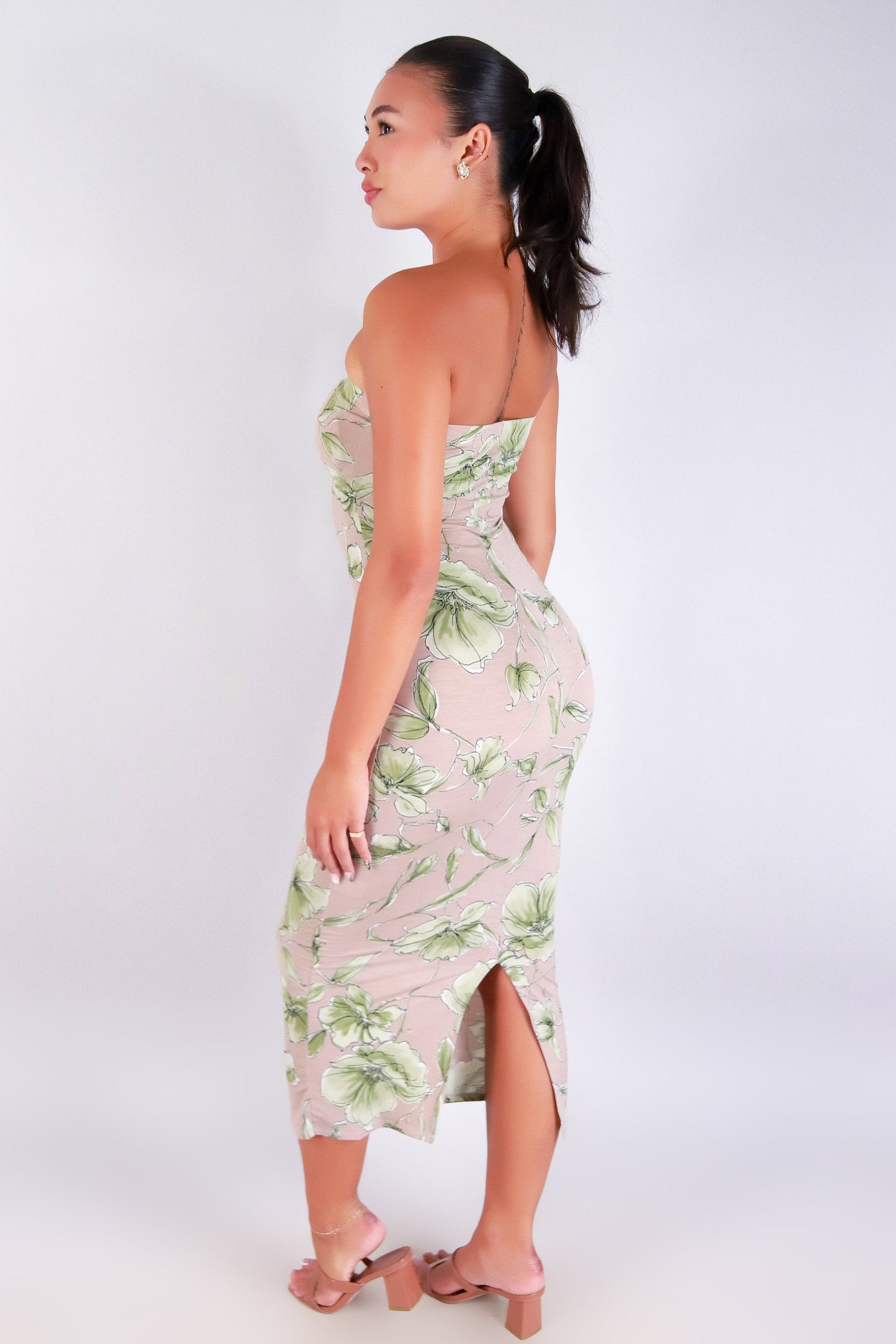 Jeans Warehouse Hawaii - TUBE LONG PRINT DRESSES - WILDFLOWER GLOW TUBE DRESS | By PAPERMOON/ B_ENVIED