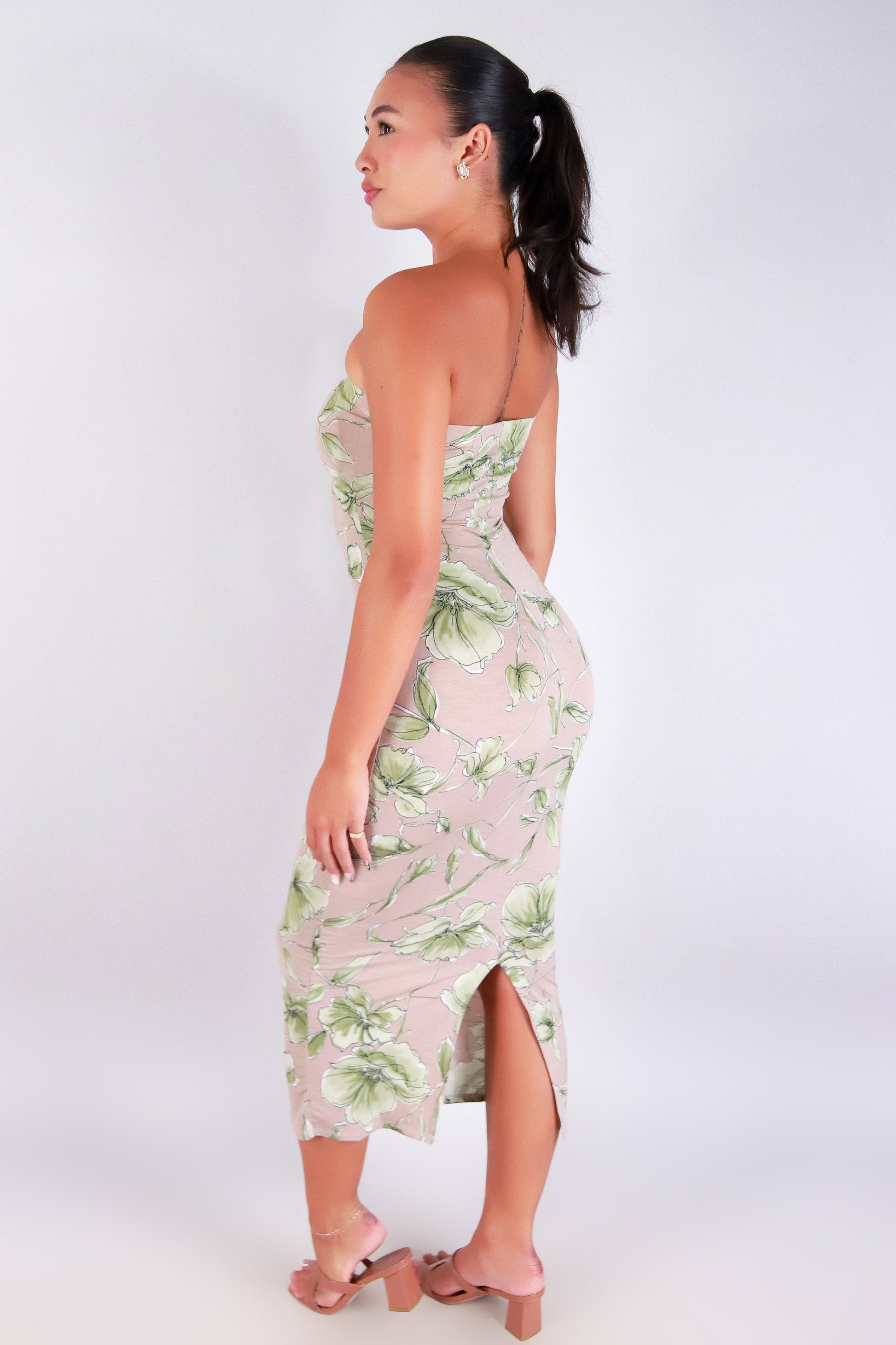 Jeans Warehouse Hawaii - TUBE LONG PRINT DRESSES - WILDFLOWER GLOW TUBE DRESS | By PAPERMOON/ B_ENVIED