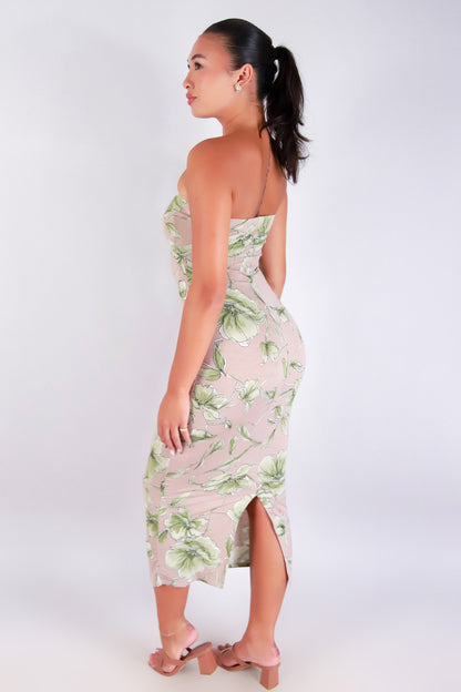 Jeans Warehouse Hawaii - TUBE LONG PRINT DRESSES - WILDFLOWER GLOW TUBE DRESS | By PAPERMOON/ B_ENVIED