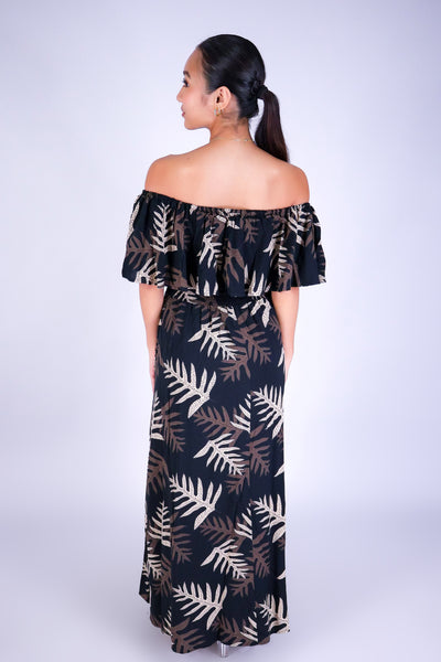 LAUA'E OFF SHOULDER MAXI DRESS