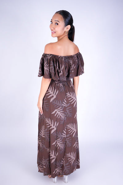 LAUA'E OFF SHOULDER MAXI DRESS