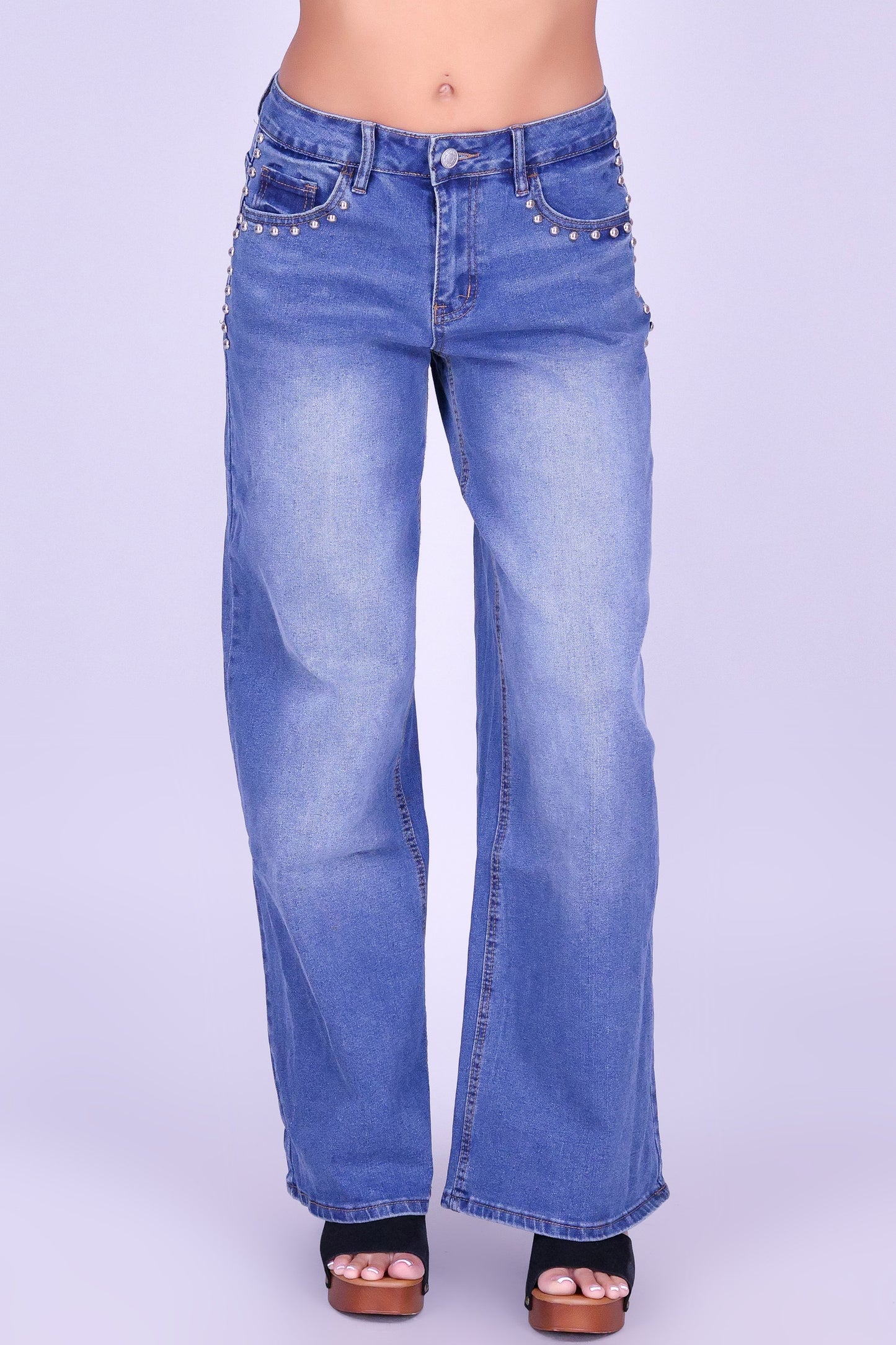 REBEL STUD JEANS
