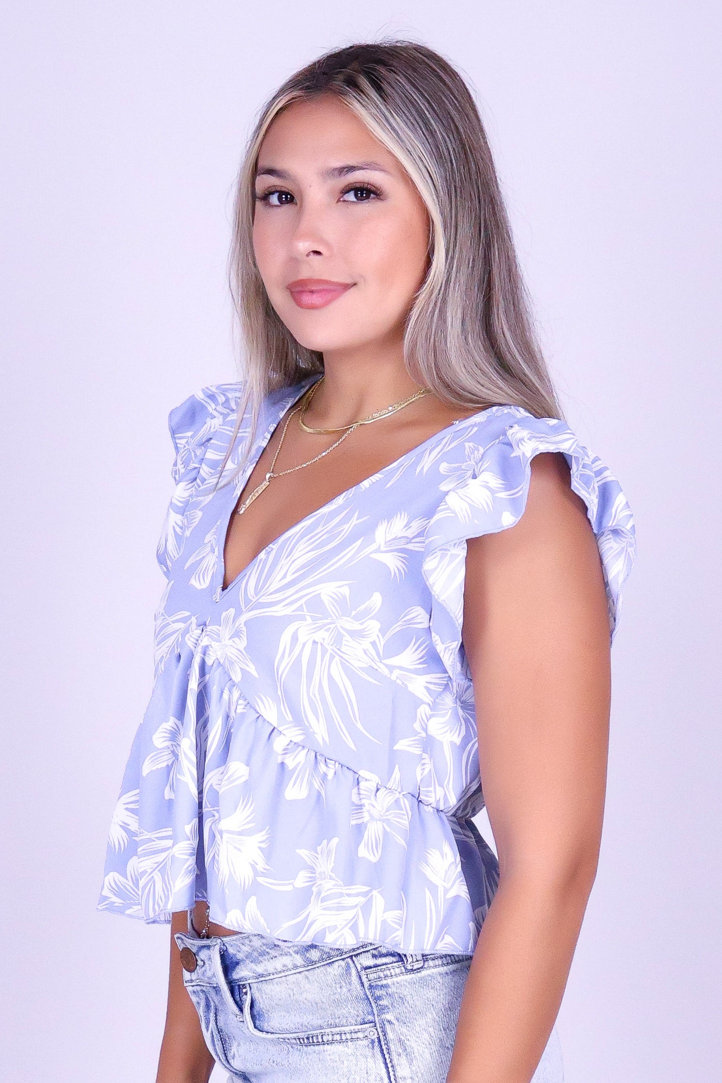 PALM & PETAL TOP